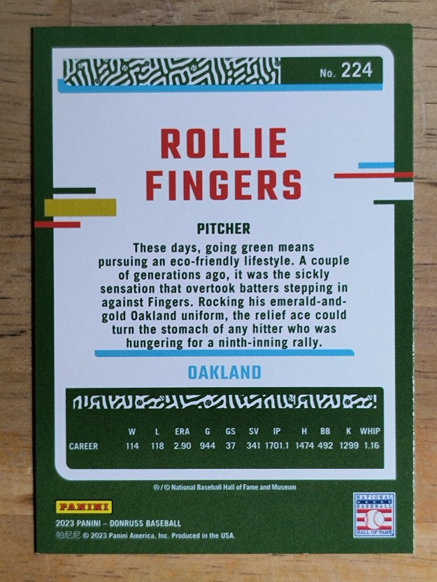 2023 Donruss #224 Rollie Fingers