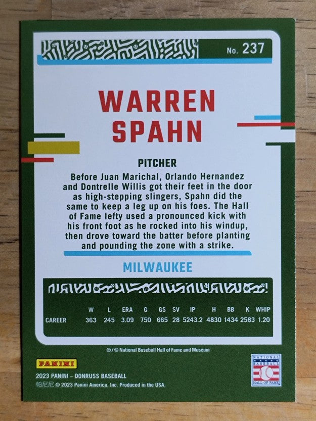 2023 Donruss #237 Warren Spahn