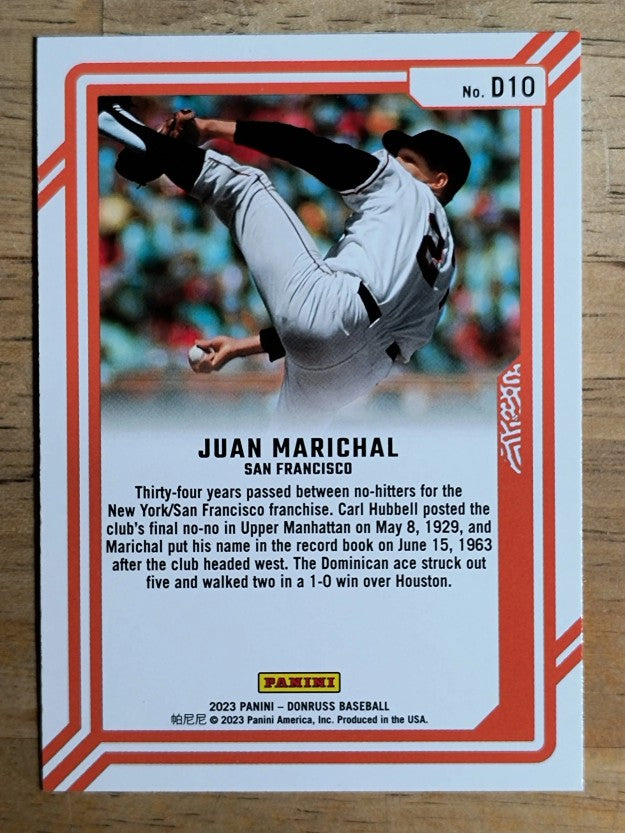 2023 Donruss Dominators Rapture #10 Juan Marichal