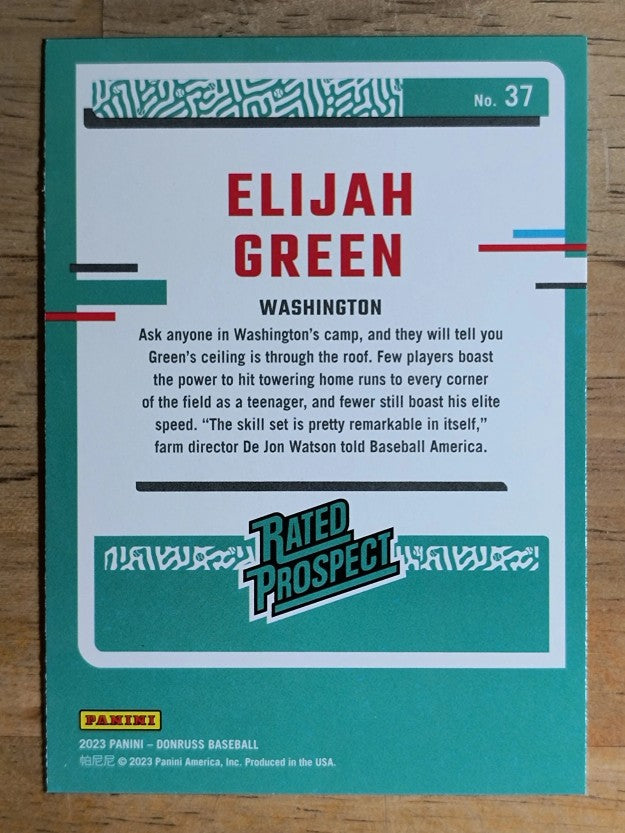 2023 Donruss #37 Elijah Green
