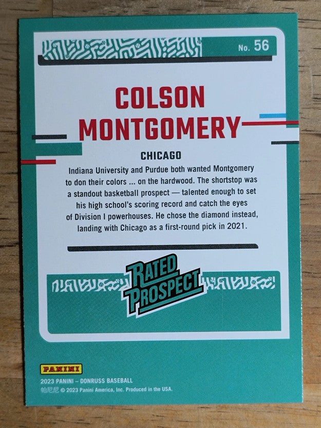 2023 Donruss #56 Colson Montgomery