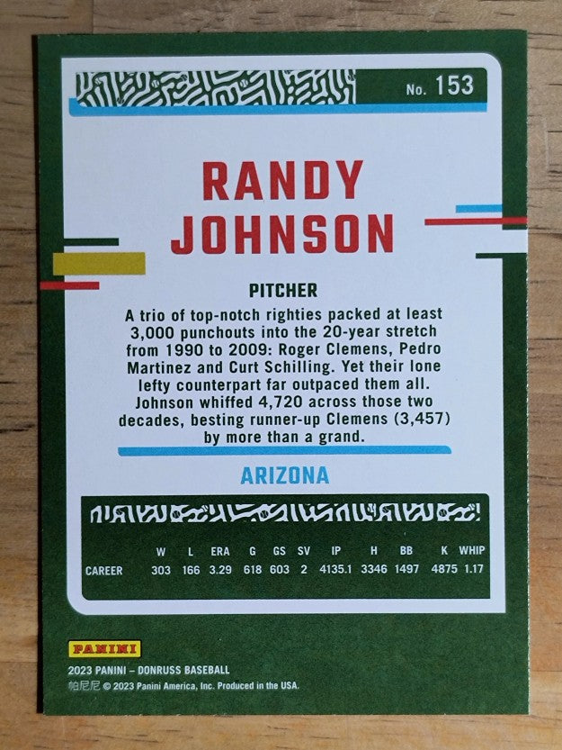 2023 Donruss #153 Randy Johnson