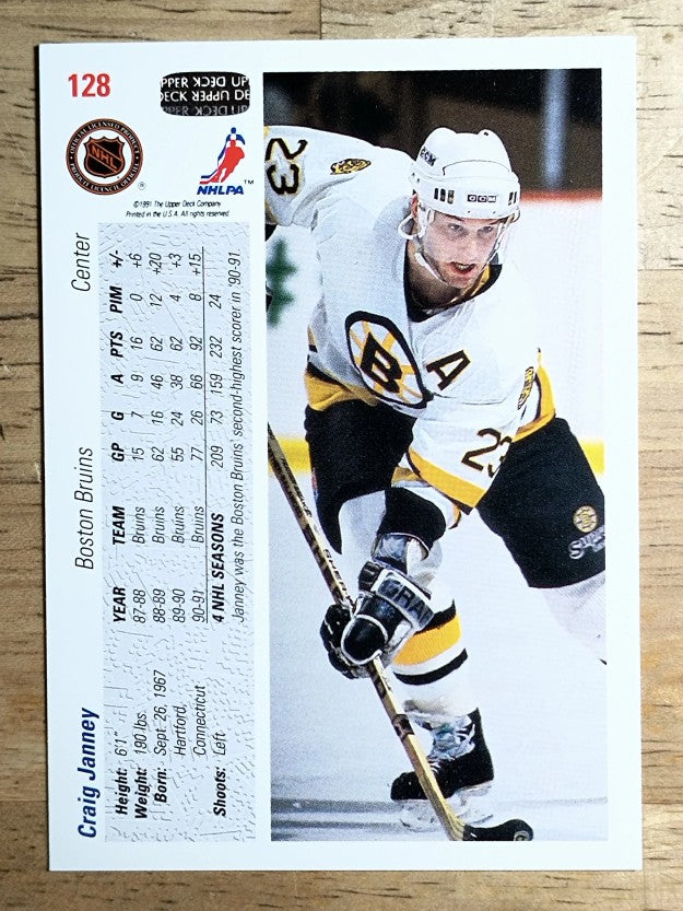 1991-92 Upper Deck #128 Craig Janney
