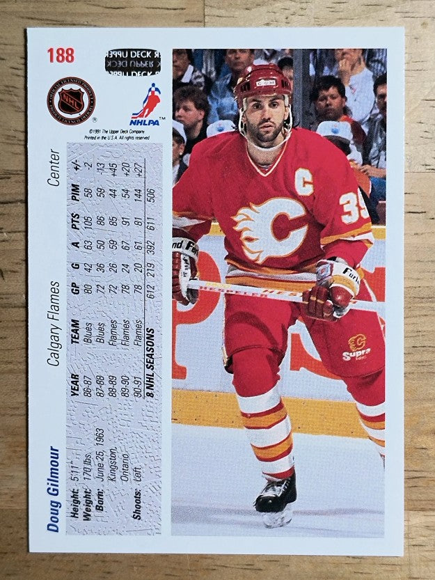 1991-92 Upper Deck #188 Doug Gilmour