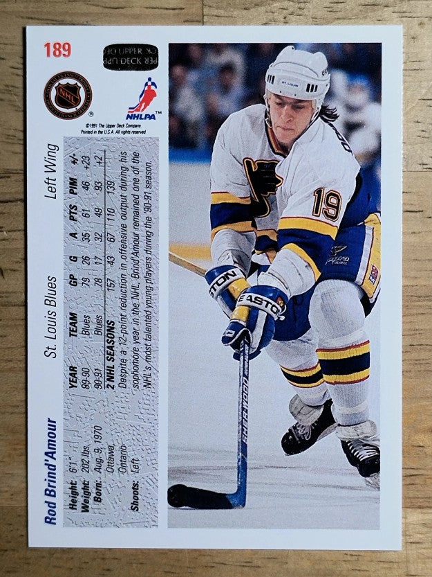 1991-92 Upper Deck #189 Rod Brind'Amour