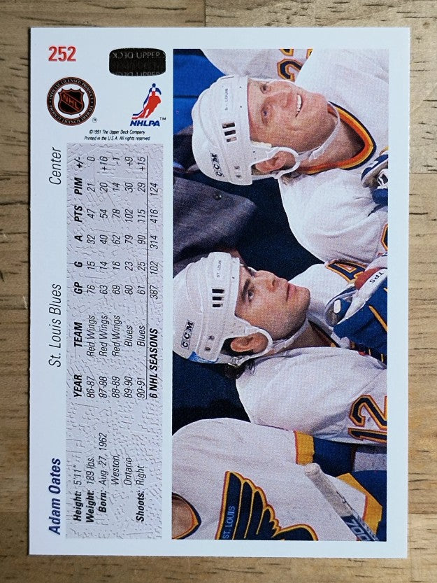 1991-92 Upper Deck #252 Adam Oates