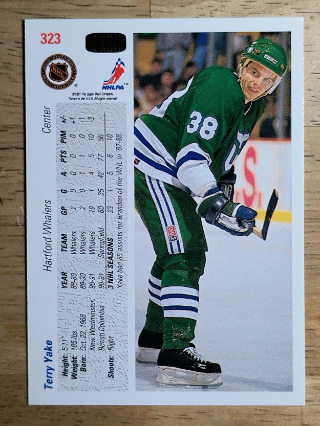 1991-92 Upper Deck #323 Terry Yake