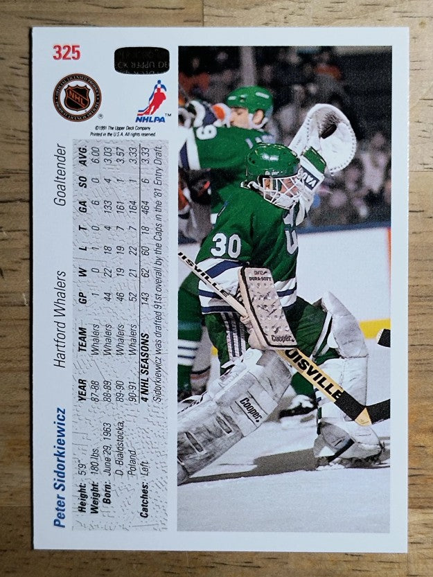 1991-92 Upper Deck #325 Peter Sidorkiewicz