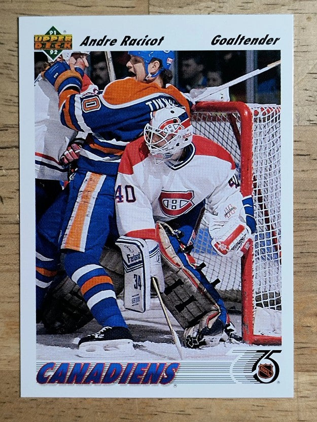 1991-92 Upper Deck #377 Andre Racicot RC