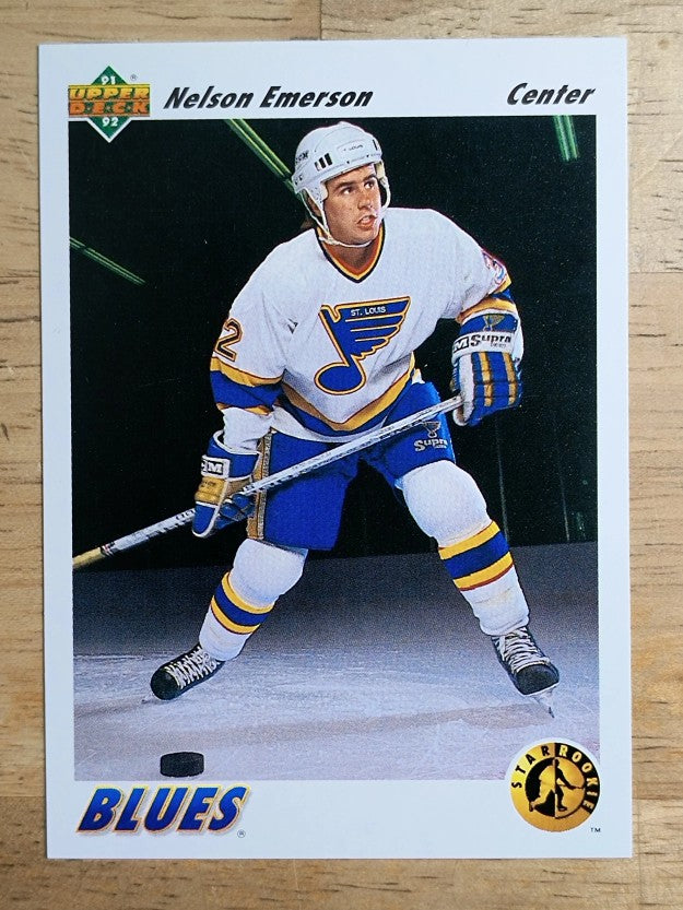 1991-92 Upper Deck #445 Nelson Emerson SR