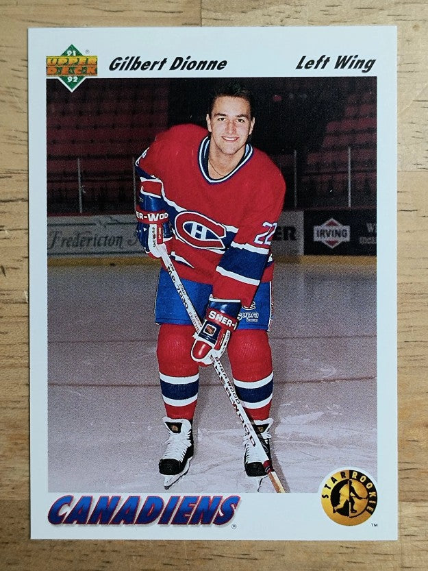 1991-92 Upper Deck #448 Gilbert Dionne SR RC