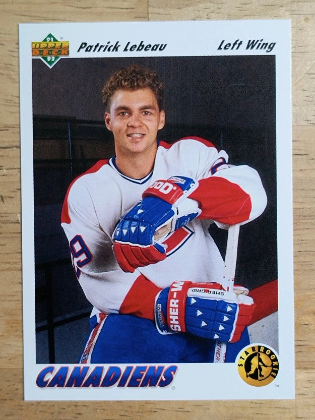 1991-92 Upper Deck #453 Patrick Lebeau RC