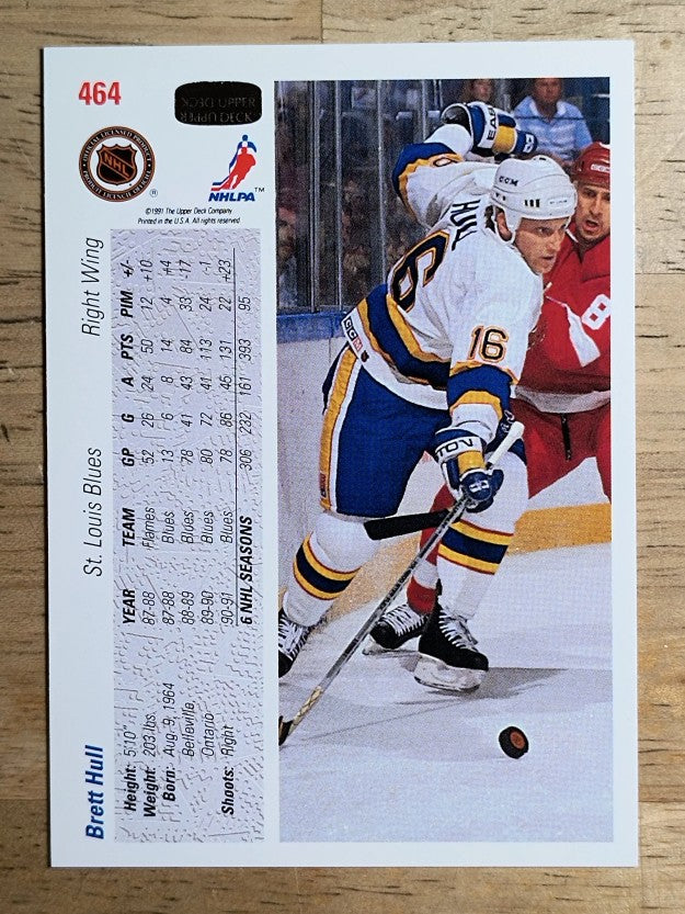 1991-92 Upper Deck #464 Brett Hull
