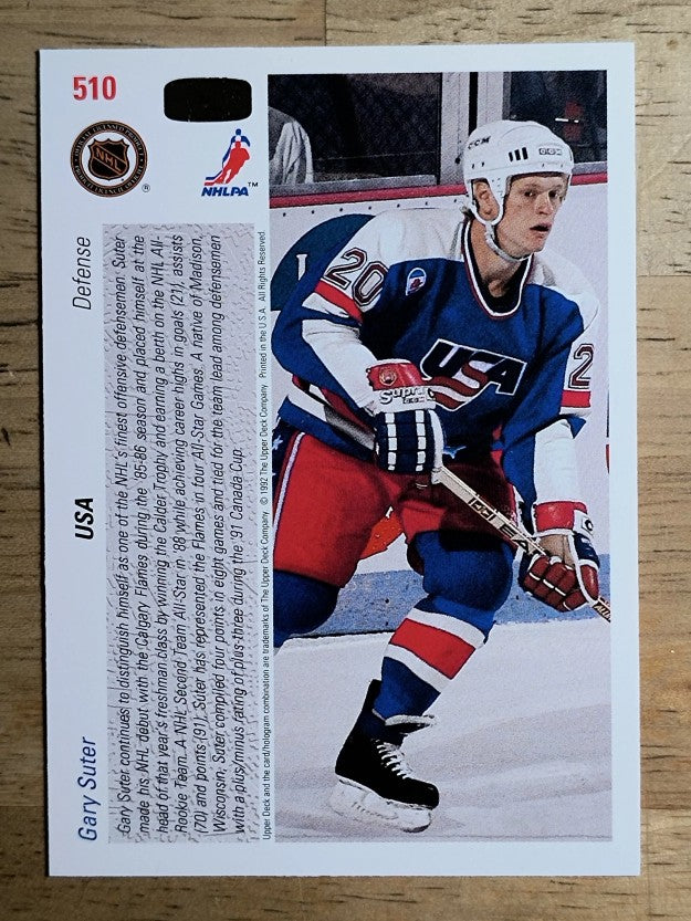 1991-92 Upper Deck #510 Gary Suter CC