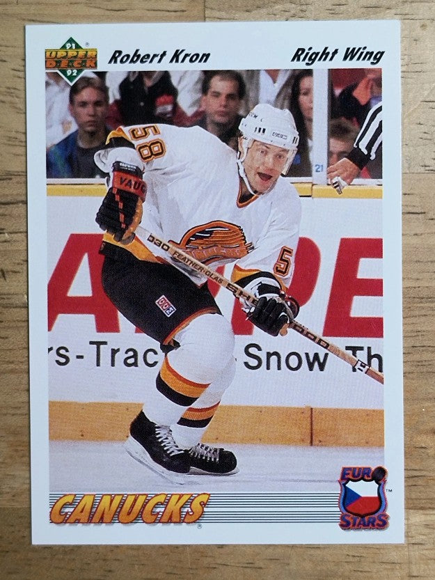 1991-92 Upper Deck Euro-Stars #E8 Robert Kron