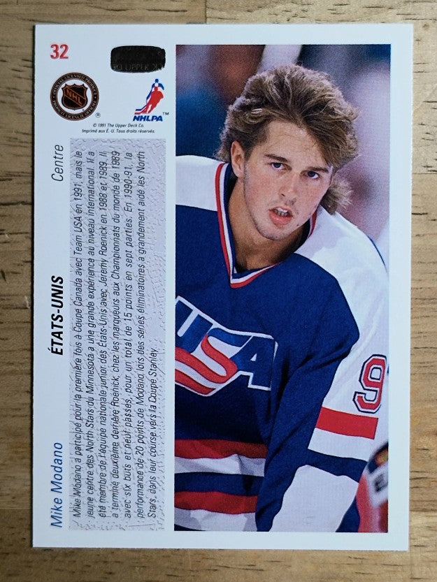 1991-92 Upper Deck French #32 Mike Modano CC