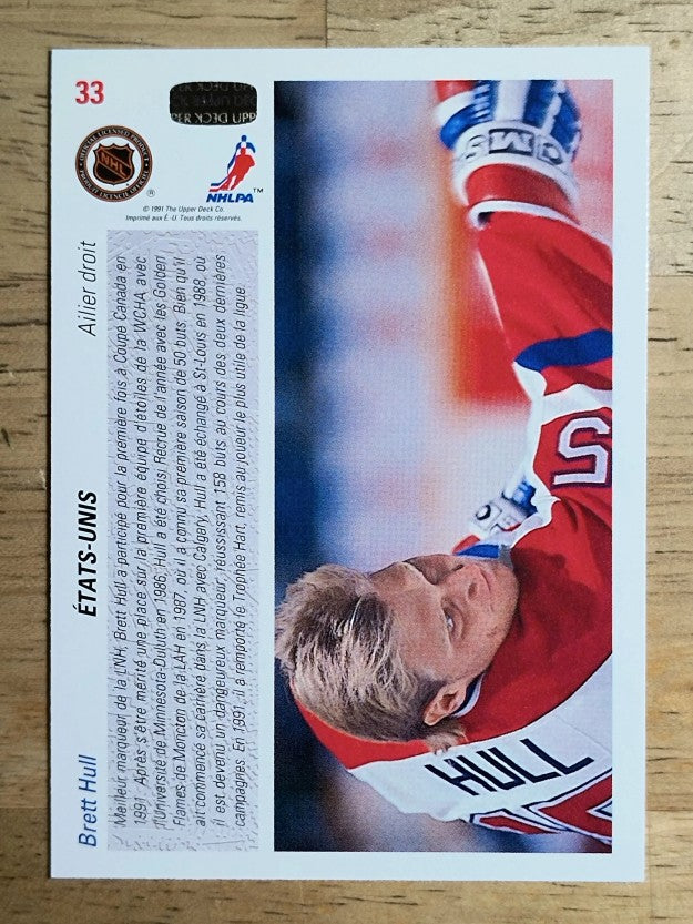 1991-92 Upper Deck French #33 Brett Hull CC