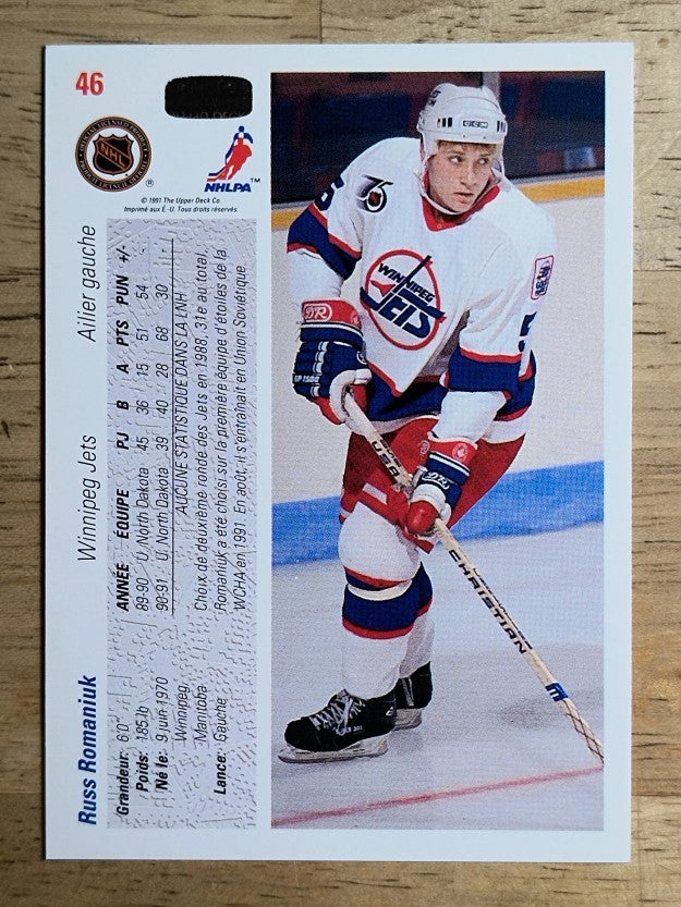 1991-92 Upper Deck French #46 Russ Romaniuk RC