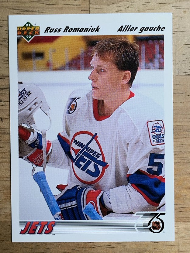 1991-92 Upper Deck French #46 Russ Romaniuk RC