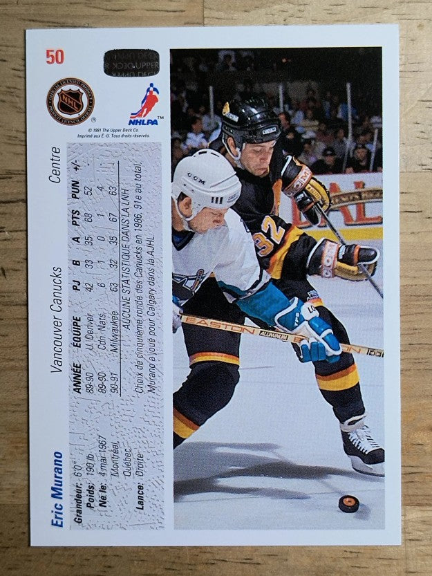 1991-92 Upper Deck French #50 Eric Murano