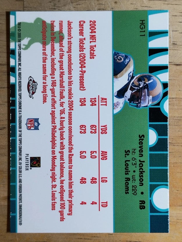 2005 Topps Chrome Golden Anniversary Hidden Gold #HG11 Steven Jackson