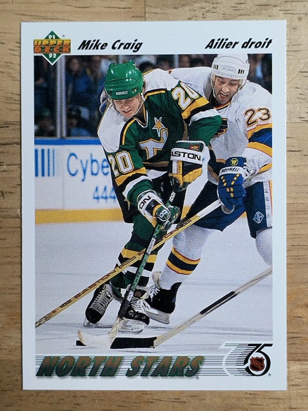 1991-92 Upper Deck French #125 Mike Craig