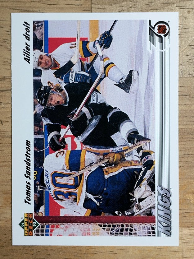 1991-92 Upper Deck French #141 Tomas Sandstrom