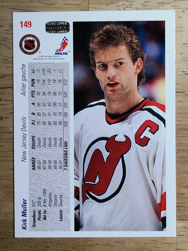 1991-92 Upper Deck French #149 Kirk Muller