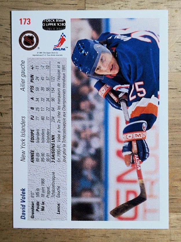 1991-92 Upper Deck French #173 David Volek