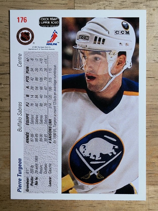 1991-92 Upper Deck French #176 Pierre Turgeon
