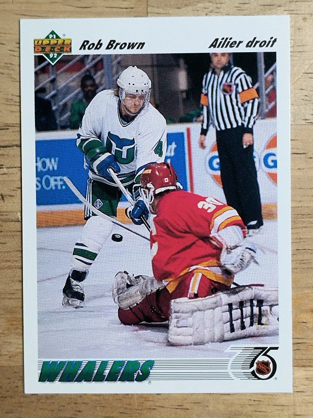 1991-92 Upper Deck French #198 Rob Brown