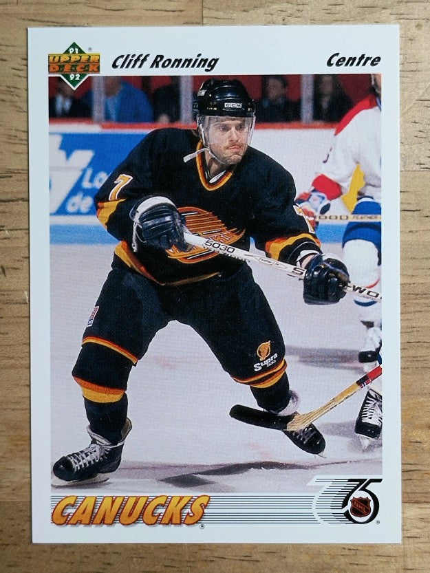 1991-92 Upper Deck French #208 Cliff Ronning