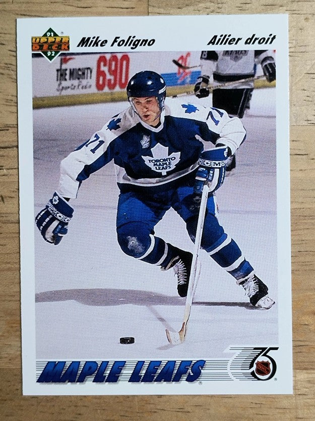 1991-92 Upper Deck French #212 Mike Foligno