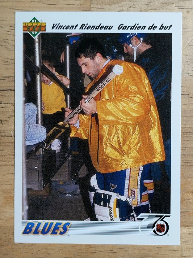 1991-92 Upper Deck French #220 Vincent Riendeau