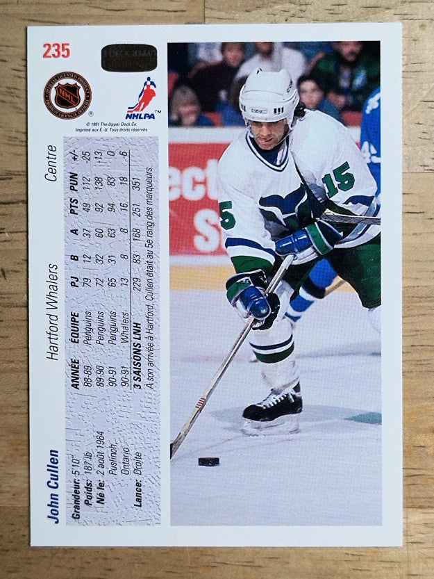 1991-92 Upper Deck French #235 John Cullen