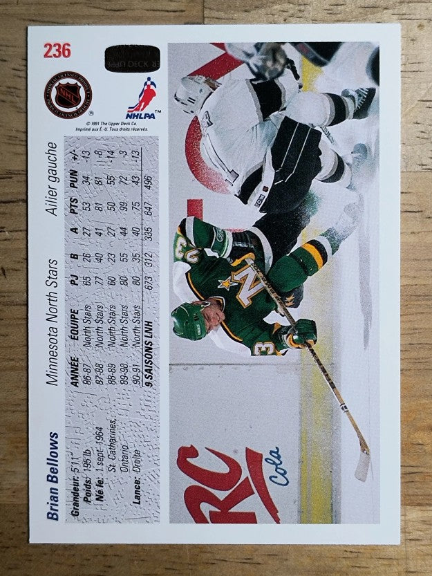 1991-92 Upper Deck French #236 Brian Bellows