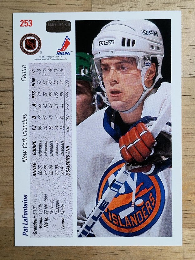 1991-92 Upper Deck French #253 Pat LaFontaine