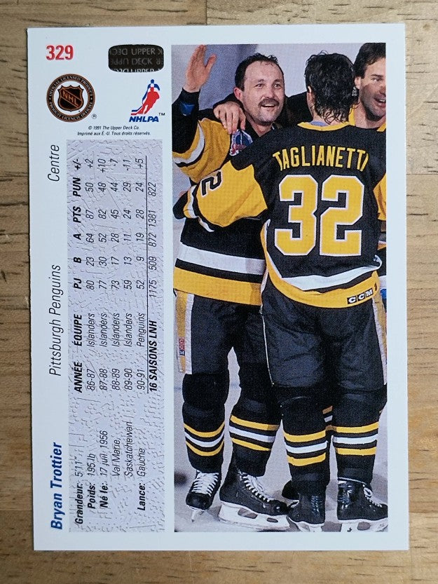 1991-92 Upper Deck French #329 Bryan Trottier