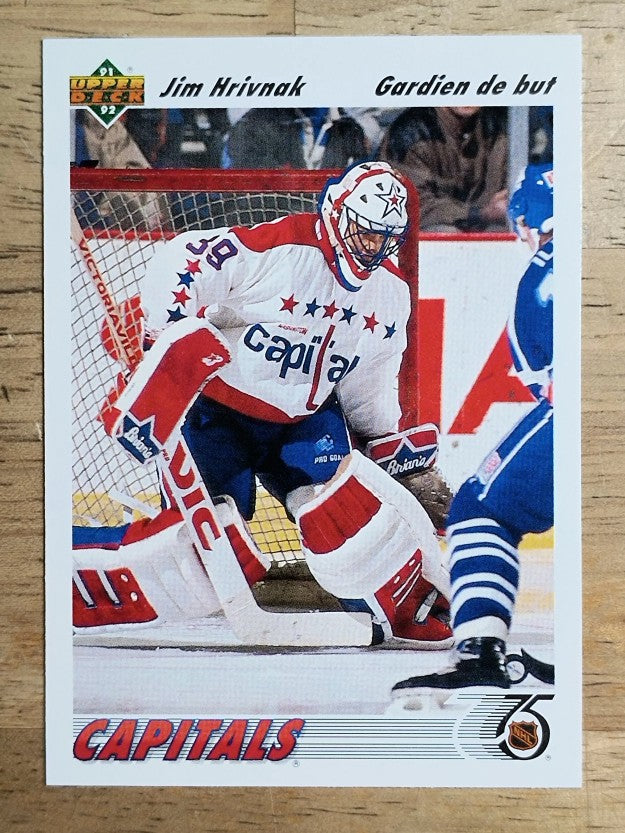 1991-92 Upper Deck French #343 Jim Hrivnak