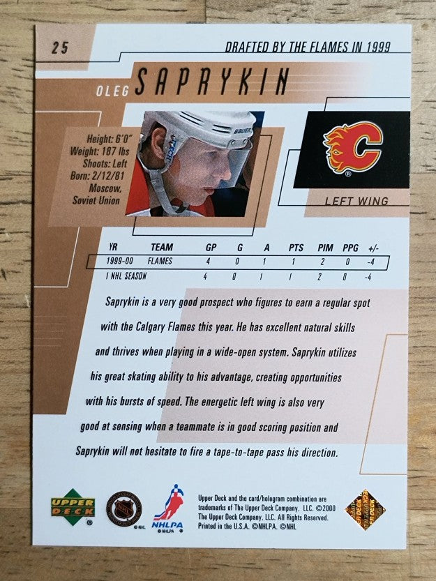 2000-01 Upper Deck #25 Oleg Saprykin