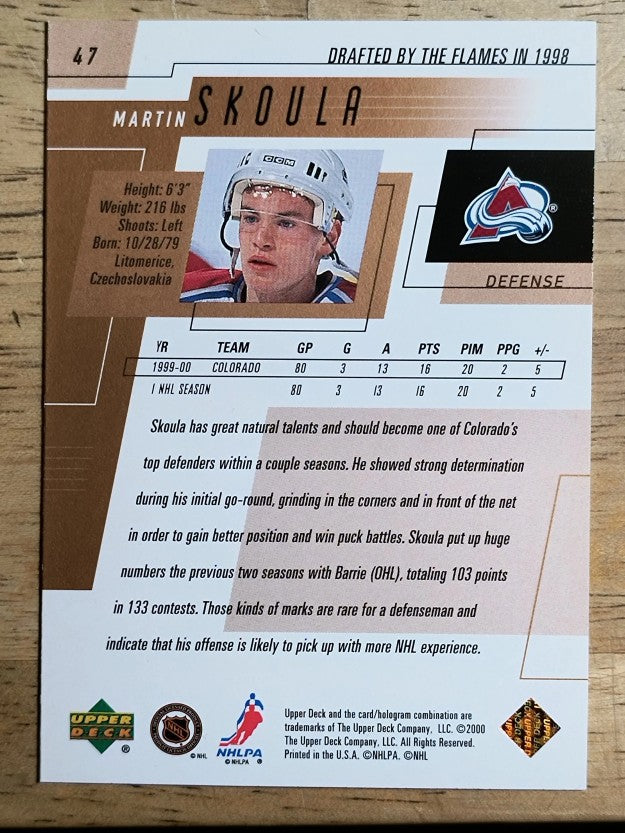 2000-01 Upper Deck #47 Martin Skoula