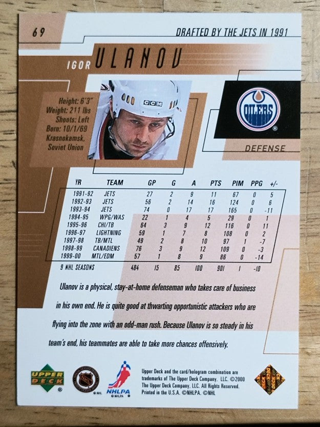 2000-01 Upper Deck #69 Igor Ulanov