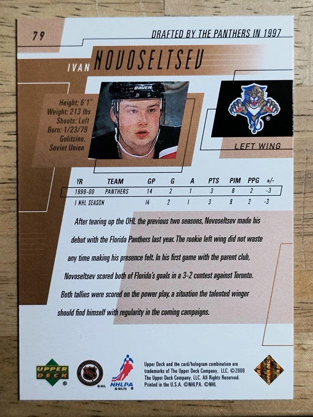 2000-01 Upper Deck #79 Ivan Novoseltsev