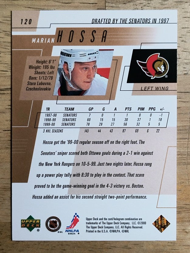 2000-01 Upper Deck #120 Marian Hossa