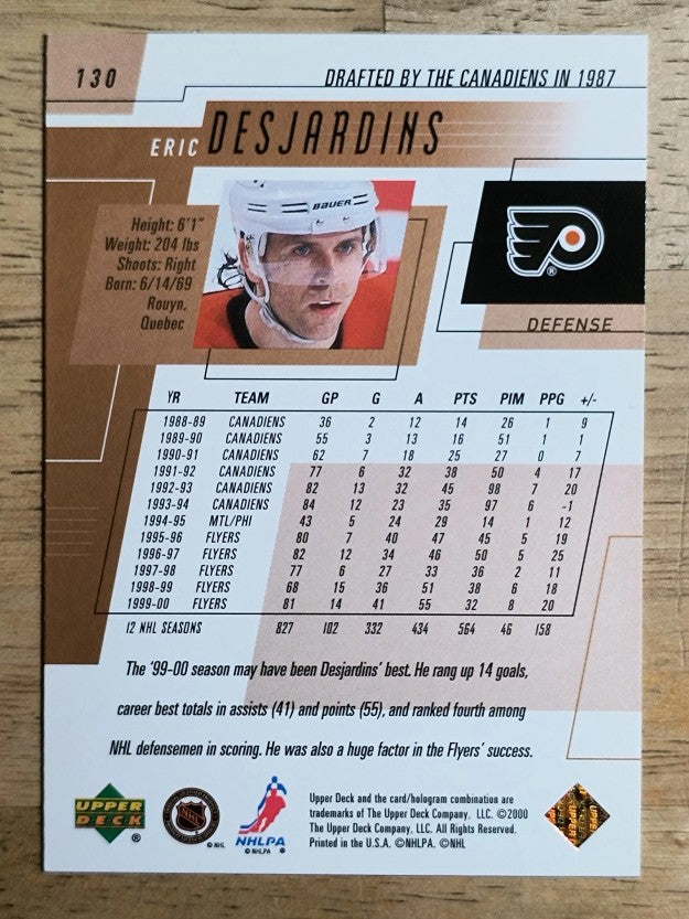 2000-01 Upper Deck #130 Eric Desjardins