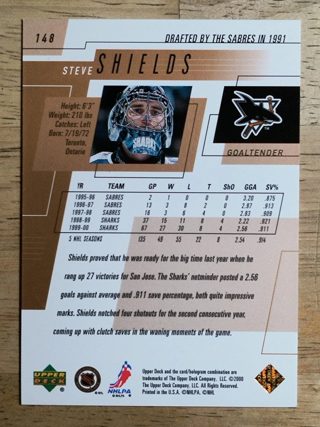 2000-01 Upper Deck #148 Steve Shields