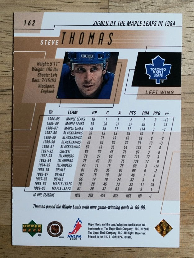 2000-01 Upper Deck #162 Steve Thomas