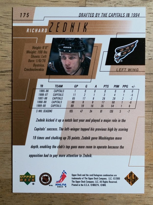 2000-01 Upper Deck #175 Richard Zednik
