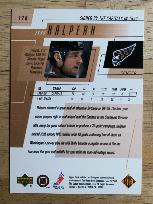 2000-01 Upper Deck #178 Jeff Halpern