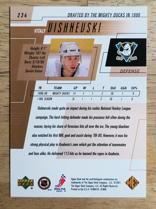 2000-01 Upper Deck #234 Vitali Vishnevski